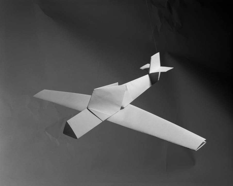 Photo of a paper plane