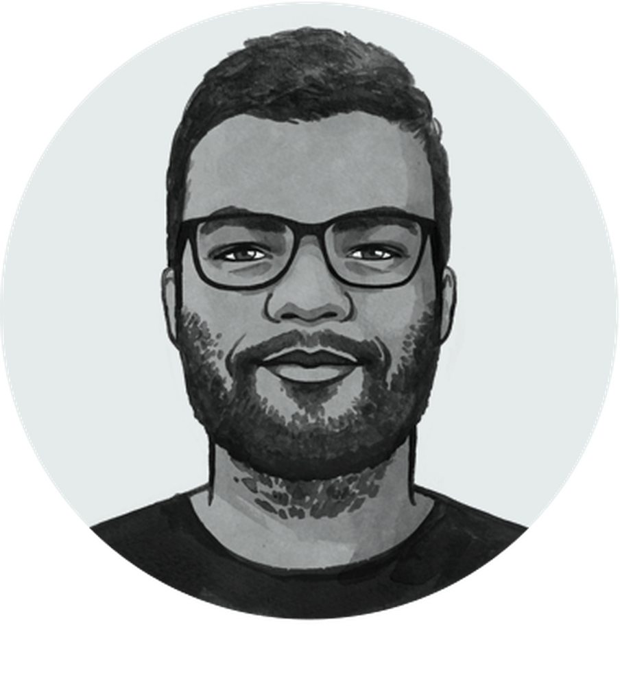 Illustrated avatar of a man with a beard wearing glasses