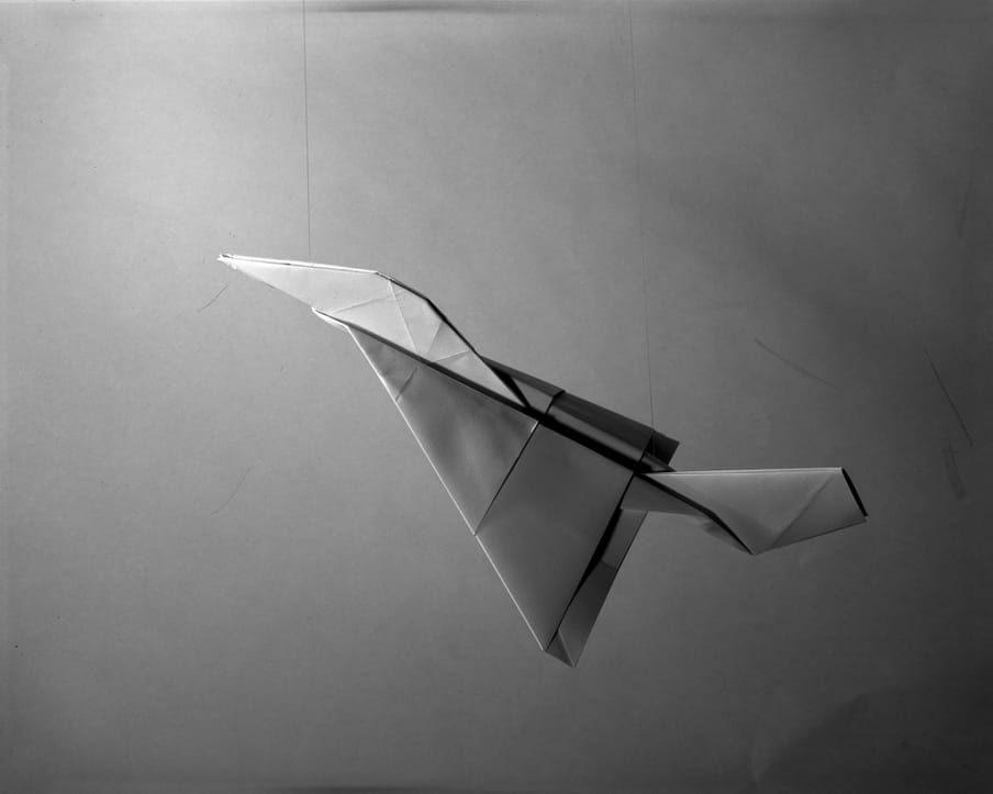 Photo of a paper plane