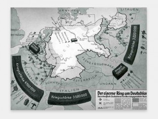 Source: Propaganda Maps: the Big Lie and the Surrounding Threat to Germany,  JF Ptak Science Books (1927)