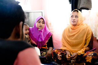 Rohingya refugees from Burma and Bangladesh in Alor Setar, Malaysia. The interviews were ultimately not used in our report. Photo by Andreas Staahl