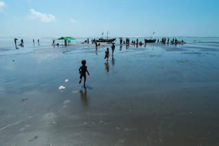 The beach at Beydar, adjacent to the Dar Paing refugee camp. Photo by Andreas Staahl