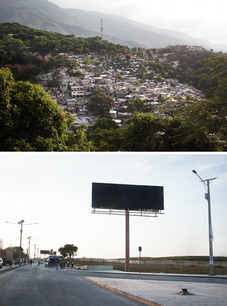 The hilly Haitian capital, Port-au-Prince. Photos by Pieter van den Boogert