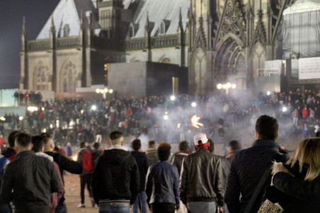 New Year’s Eve in Cologne. Photo by Markus Boehm / AFP
