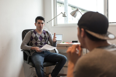 Mohammad in his room at Startblok. Photos by David Hup